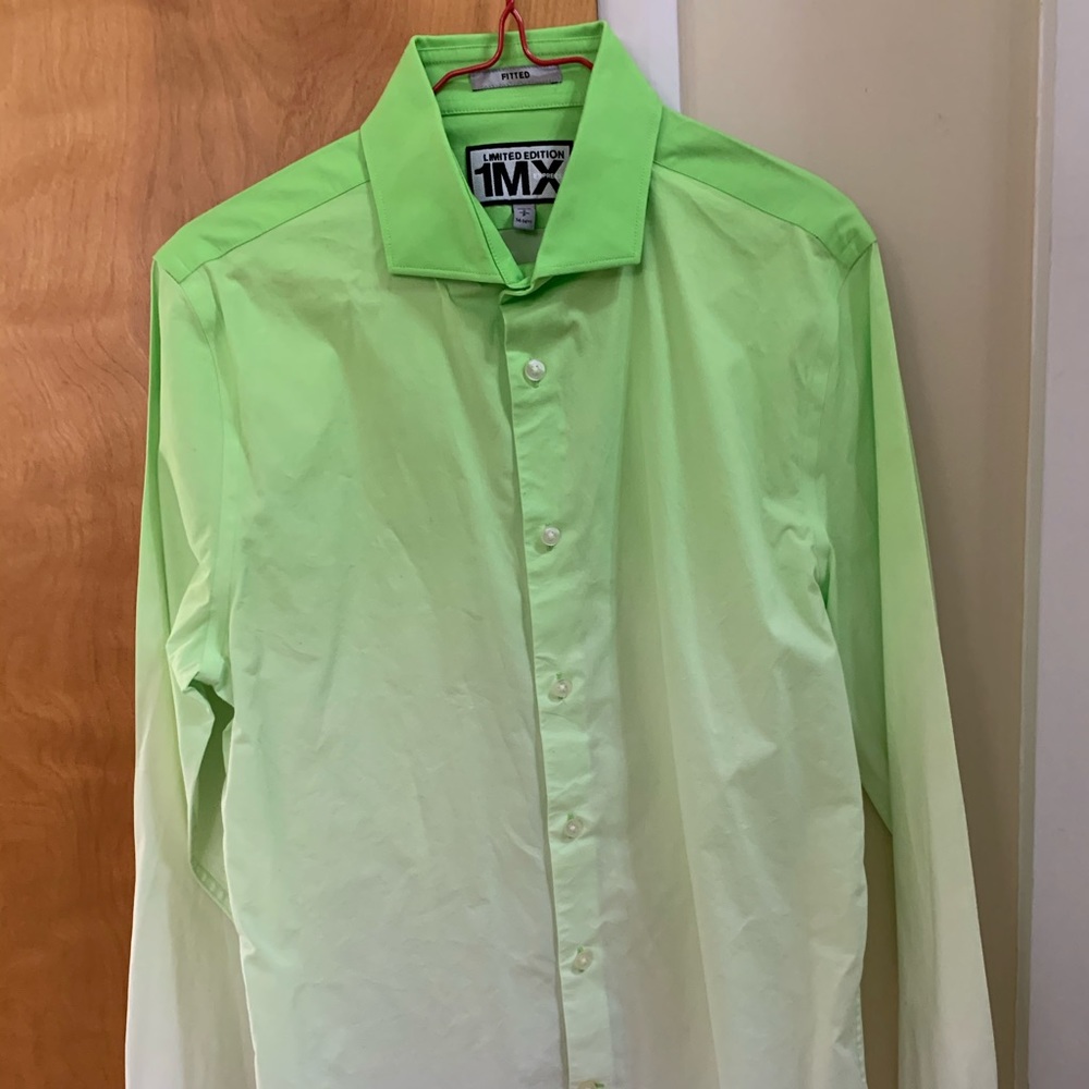 Express limited edition ombré fitted dress shirt
